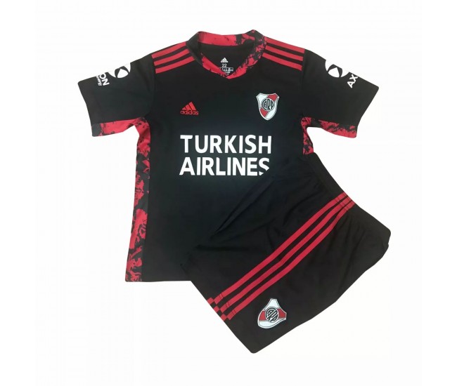 River Plate Goalkeeper Black Kit Kids 2021 2022