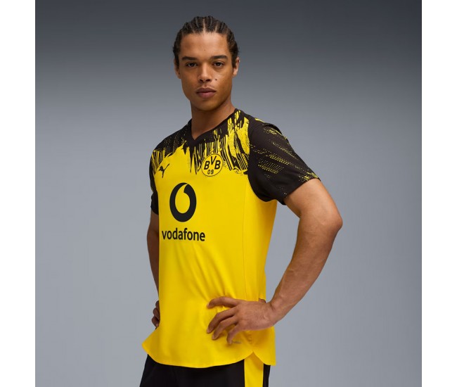 Borussia Dortmund Mens Home Authentic Jersey 25-26
