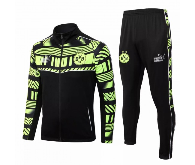 BVB Borussia Dortmund Green Training Presentation Football Tracksuit 2022-23 BVB Borussia Dortmund Green Training Presentation Football Tracksuit 2022-23