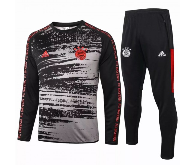 Bayern Munich Black Training Soccer Tracksuit 2020 2021