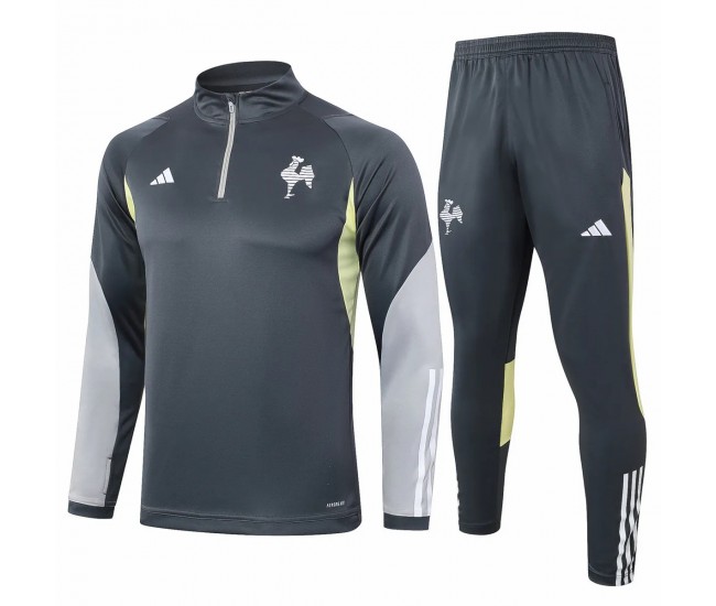 Atlético Mineiro Mens Dark Grey Training Technical Football Tracksuit 2024-25 Atlético Mineiro Mens Dark Grey Training Technical Football Tracksuit 2024-25
