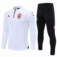 AS Monaco Training Soccer Tracksuit White 2021