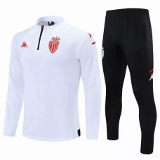 AS Monaco Training Soccer Tracksuit White 2021