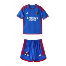Olympique Lyonnais Kids Away Kit 2023-24