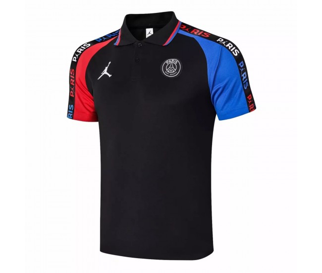 PSG Jordan Training Black Polo Shirt 2020