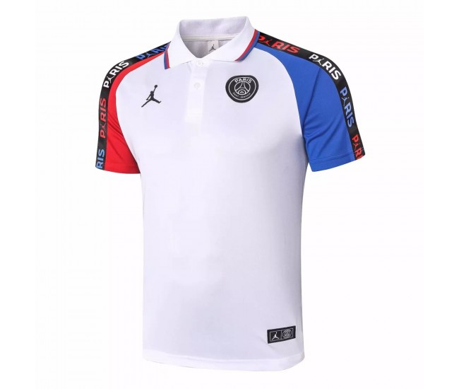 PSG Jordan Training White Polo Shirt 2020