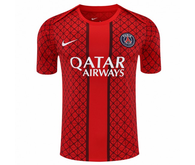 Paris Saint-Germain Mens Red Pre Match Jersey 2025-26