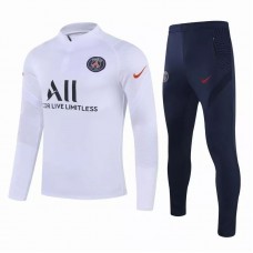 Paris Saint Germain Training Soccer Tracksuit White 2020 2021