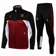 PSG Jordan Soccer Training Presentation Tracksuit Burgundy 2021 2022
