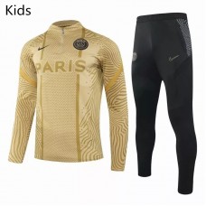 PSG Training Technical Soccer Tracksuit Suit 50th Anniversary Gold Kids 2020 2021