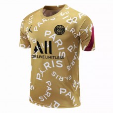 PSG X Jordan Training Jersey Gold 2020 2021