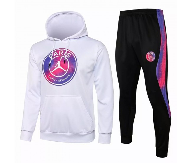 PSG X Jordan White Soccer Presentation Tracksuit 2021 2022