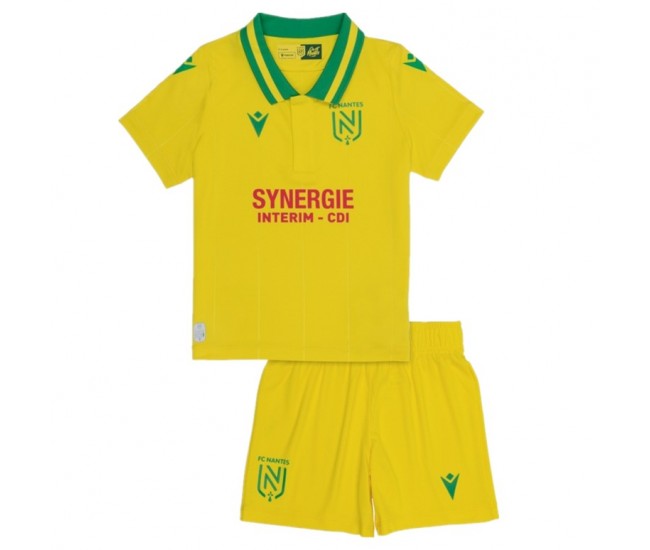 FC Nantes Kid's Home Kit 2023-24