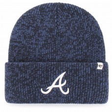 Atlanta Braves Men's '47 Navy Brain Freeze Cuffed Knit Hat