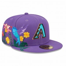 Arizona Diamondbacks Men's New Era Purple Blooming 59FIFTY Fitted Hat