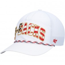 Men's Arizona Diamondbacks '47 White Flag Flutter Hitch Snapback Hat