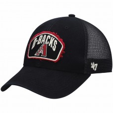 Arizona Diamondbacks Men's '47 Black Cledus MVP Trucker Snapback Hat