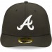 Atlanta Braves Men's New Era Black & White Low Profile 59FIFTY Fitted Hat