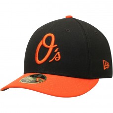 Baltimore Orioles Men's New Era Black/Orange Alternate 2 Authentic Collection On-Field Low Profile 59FIFTY Fitted Hat
