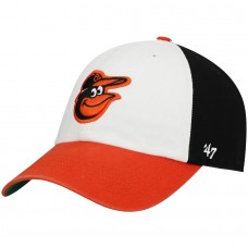 Baltimore Orioles Men's '47 White/Black Team Franchise Fitted Hat