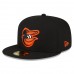 Baltimore Orioles Men's New Era Black 3-Time World Series Champions Undervisor 59FIFTY Fitted Hat