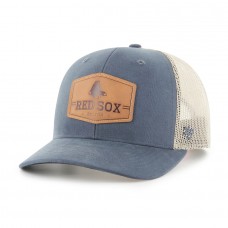 Boston Red Sox Men's '47 Navy/Cream Rawhide Trucker Snapback Hat