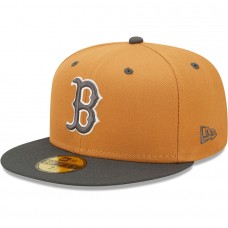 Boston Red Sox Men's New Era Brown/Charcoal Two-Tone Color Pack 59FIFTY Fitted Hat