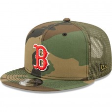 Boston Red Sox Men's New Era Camo Trucker 9FIFTY Snapback Hat