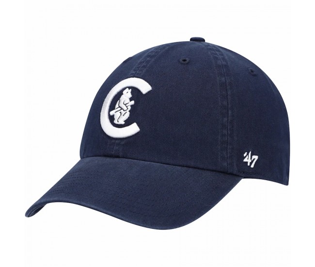 Chicago Cubs Men's '47 Navy C Bear Logo Cooperstown Collection Clean Up Adjustable Hat