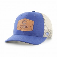 Chicago Cubs Men's '47 Royal/Cream Rawhide Trucker Snapback Hat