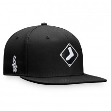 Chicago White Sox Men's Fanatics Branded Black Iconic Team Patch Fitted Hat