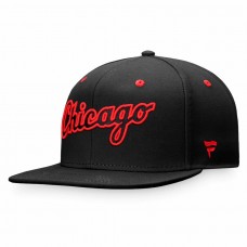 Chicago White Sox Men's Fanatics Branded Black Iconic Wordmark Fitted Hat