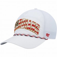Cleveland Guardians Men's '47 White Flag Flutter Hitch Snapback Hat