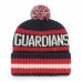 Cleveland Guardians Men's '47 Navy Bering Cuffed Knit Hat with Pom