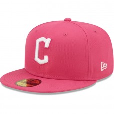Cleveland Guardians Men's New Era Beetroot Logo 59FIFTY Fitted Hat