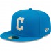 Cleveland Guardians Men's New Era Blue Stone Team Logo Undervisor 59FIFTY Fitted Hat