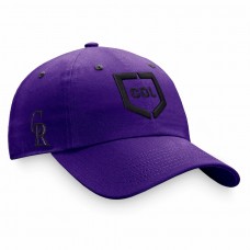 Colorado Rockies Men's Fanatics Branded Purple Iconic Home Plate Adjustable Hat