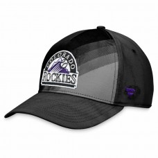 Colorado Rockies Men's Fanatics Branded Black Iconic Gradient Flex Hat