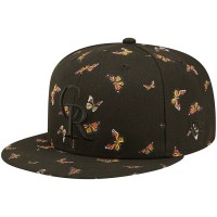 Colorado Rockies Men's New Era Black Flutter 59FIFTY Fitted Hat