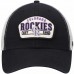 Colorado Rockies Men's '47 Black Penwald Clean Up Trucker Snapback Hat
