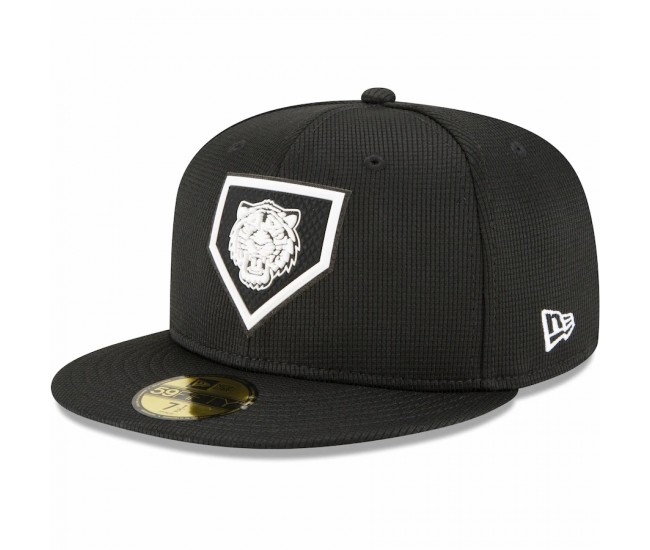 Detroit Tigers Men's New Era Black 2022 Clubhouse Cooperstown Collection 59FIFTY Fitted Hat