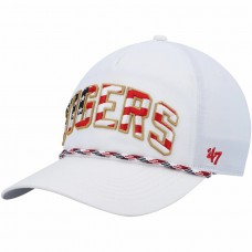 Detroit Tigers Men's '47 White Flag Flutter Hitch Snapback Hat