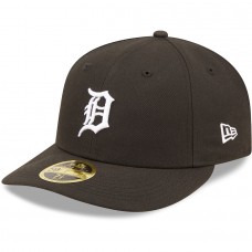 Detroit Tigers Men's New Era Black & White Low Profile 59FIFTY Fitted Hat