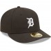 Detroit Tigers Men's New Era Black & White Low Profile 59FIFTY Fitted Hat