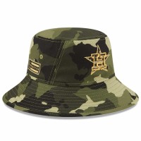 Houston Astros Men's New Era Camo 2022 Armed Forces Day Bucket Hat