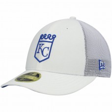  Kansas City Royals Men's New Era White 2022 Batting Practice Low Profile 59FIFTY Fitted Hat
