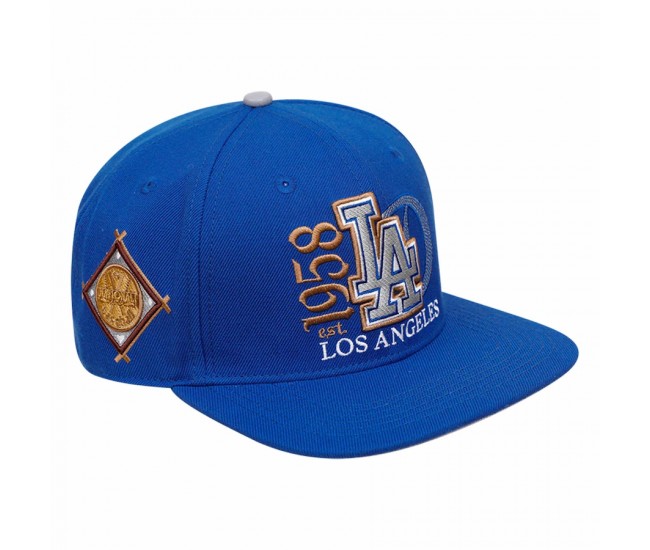 Los Angeles Dodgers Men's  Pro Standard Royal Cooperstown Collection Years Snapback Hat