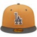 Los Angeles Dodgers Men's New Era Brown/Charcoal Two-Tone Color Pack 59FIFTY Fitted Hat