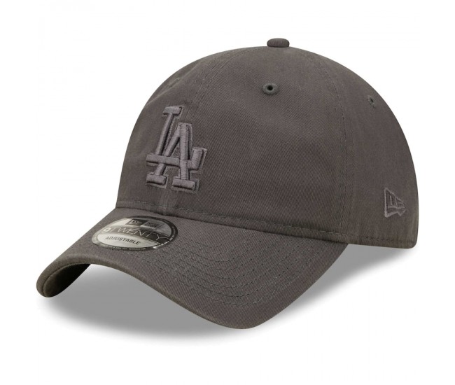 Los Angeles Dodgers Men's New Era Charcoal Steel Cloud Tonal Core Classic 9TWENTY Adjustable Hat