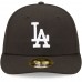 Los Angeles Dodgers Men's New Era Black & White Low Profile 59FIFTY Fitted Hat